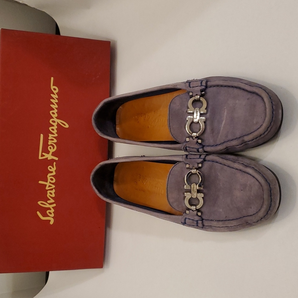 Salvatore Ferragamo suede drivers